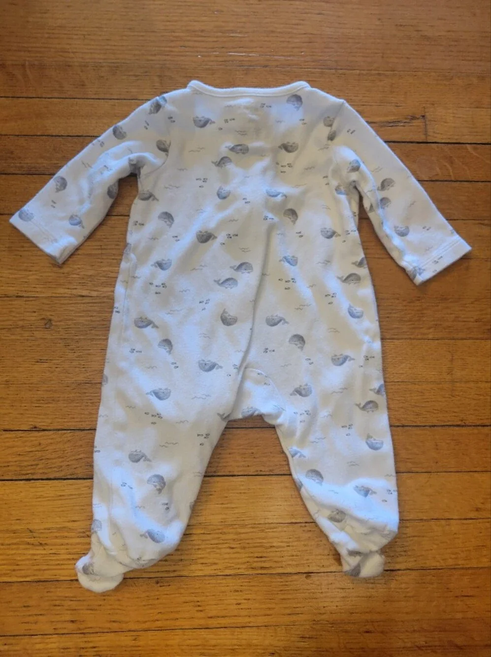 Neutral Animal Print Zip Footed Pajamas - 3 Pack